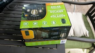 Sunforce Solar string lights from Costco