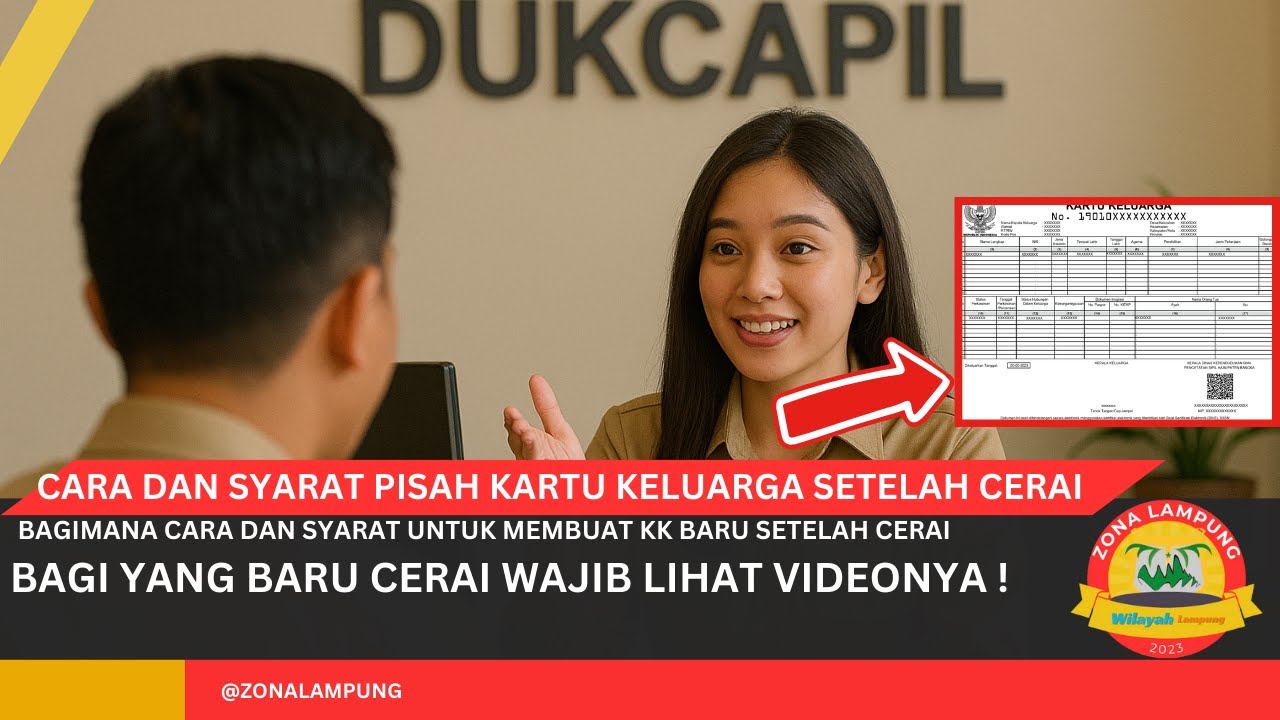 Cara Pecah KK Setelah Cerai