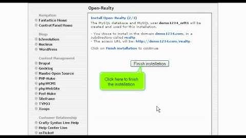 WHB Presents: Installing Open Realty from Fantastico