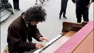 Ethan Bortnick Surprises Park Pianist