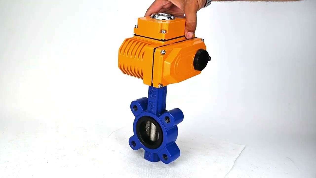 Water Butterfly Valve Elephant WBV1616N  Cast Iron Body with 380V Electric Actuator