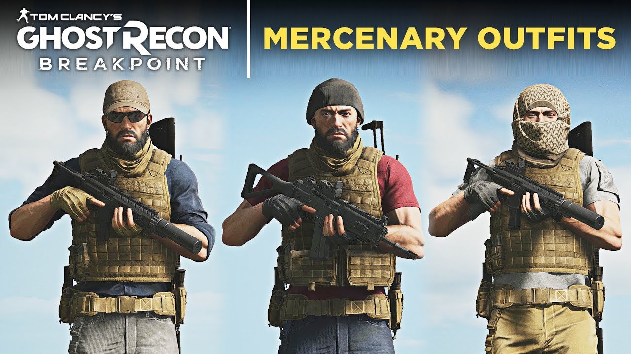 Ghost Recon Breakpoint - How to make Mercenary Outfits (PMC Uniform) -  YouTube