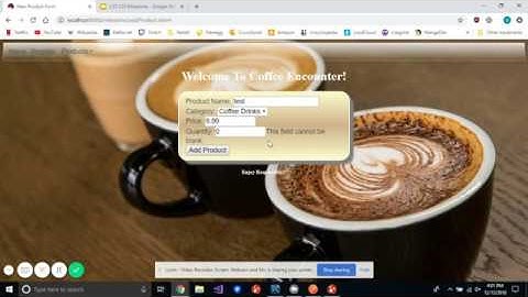 CST-235 Java III: Coffee Encounter Application