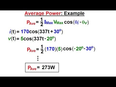 Electrical Ch 12 AC (5 of 38) Average Power: Example - YouTube