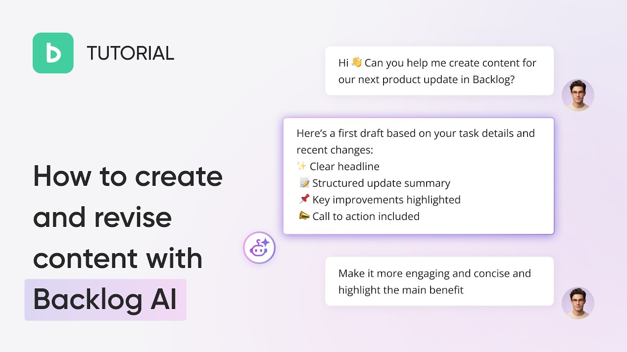 Backlog AI Assistant Tutorial: Create & Revise Project Content - YouTube