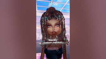 VIP vs CUSTOM MAKEUP in #dresstoimpress #dti #roblox #gamepass #style #trend #opinion #vip #shorts