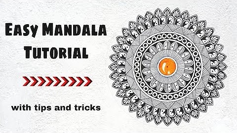 Easy Mandala Tutorial for Beginners (+Giveaway winner announcement Part-2)