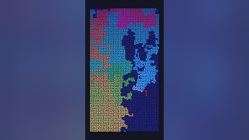 A* Pathfinding Algorithm Solving a Maze #godot #graphalgorithm