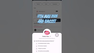 ARICHAIN WALLET QUIZ ANSWER 17 MAY 🚀�  Test your blockchain IQ, just brains. Ready? 👀 #Web3Quiz#TGE