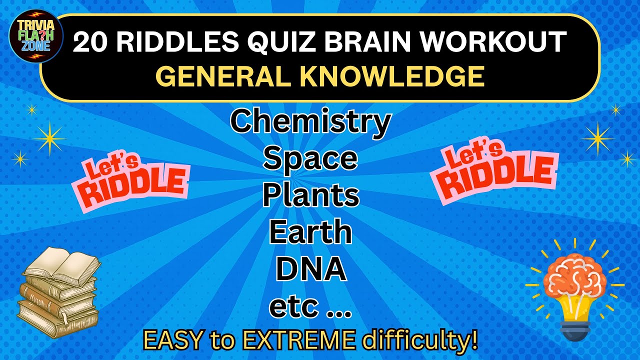 20 Mind Bending Riddles . Easy to EXTREME Can You Solve Them All? Fun ...