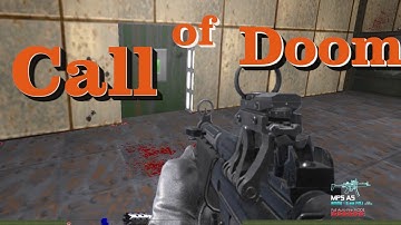 Call of Doom: Black Warfare 4k 60 fps - Brutal Doom - 30 types of weapons - gameplay