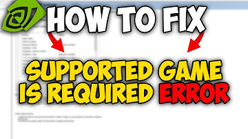 How to Fix Nvidia Game Filter A Supported Game is Required Error (2024) | Nvidia Game Filter Fix