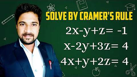 Cramer's Rule - 3×3 Linear System @mindyourchoices