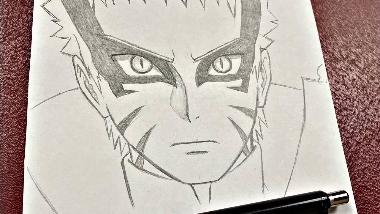 How to draw Naruto Baryon Mode from Boruro - step by step #2 