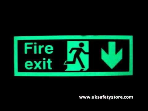 Fix to exit. Табличка "выход". Fix to exit. Exit sign. Rend fire exit.
