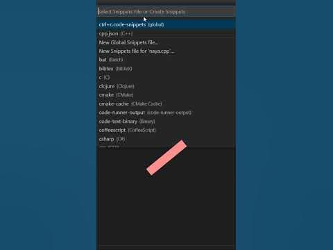 code snippet in #cpp how to make snippets in #vscode #snippet # ...
