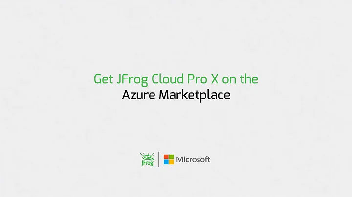 JFrog Cloud Pro X on Azure Marketplace