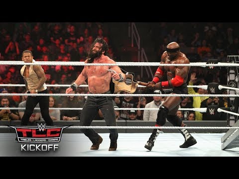 Bobby Lashley brings the pain against Elias in WWE TLC 2018 Kickoff Ladder Match