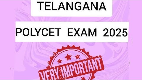 TS Polycet 2025 Important points for students |  TG- Polycet 2025 exam details in urdu