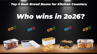 ✅ Top 5 Best Bread Boxes for Kitchen Counters  [Watch This Before You Make a Choice!]