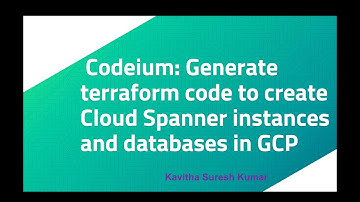 Codeium: Generate terraform code to create Cloud Spanner instances and databases in GCP