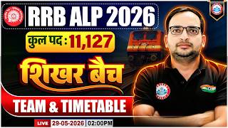 RRB ALP 2026 New Batch Launch : क्या है विशेषता ? जानें Team and Time Table की सम्पूर्ण जानकारी
