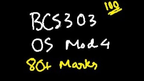 OS MODULE 4 BCS303 Operating System | 22 Scheme VTU 3rd SEM CSE