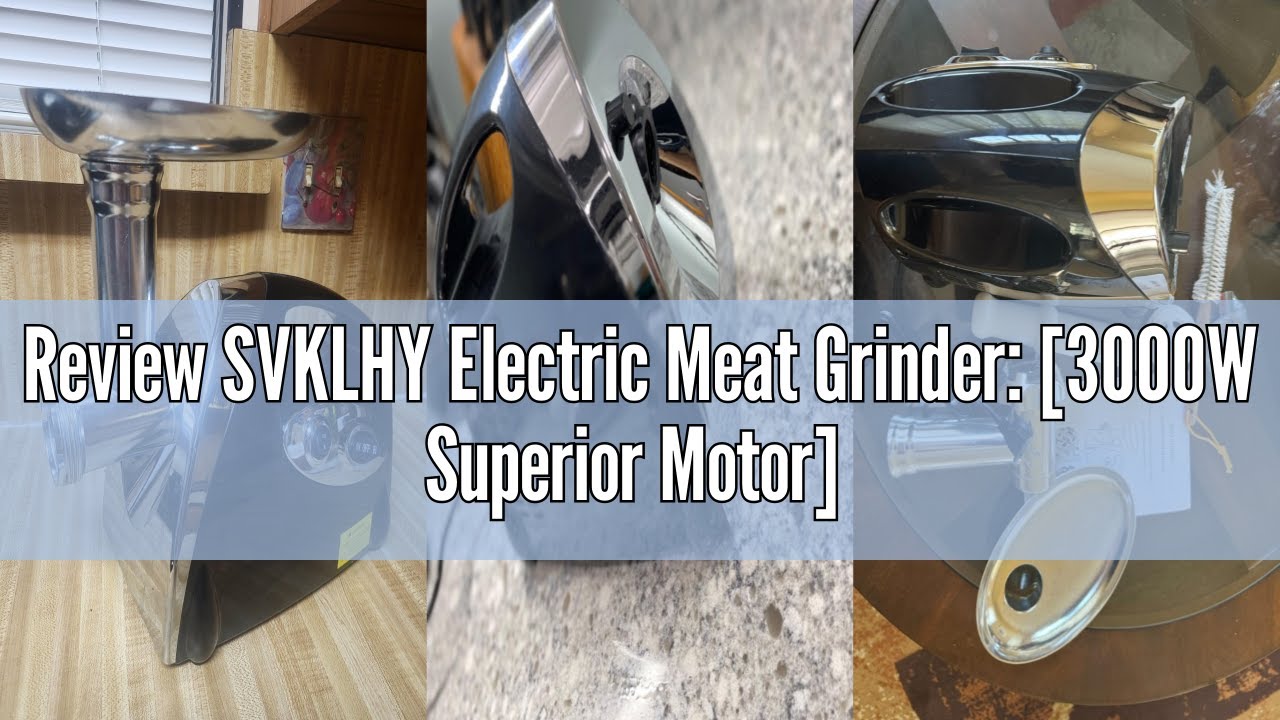 Review SVKLHY Electric Meat Grinder: [3000W Superior Motor] [Exquisite Box] Meat Grinder with 6 PCS