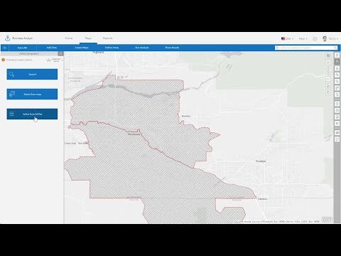 Using the Select Geography Tool in Business Analyst