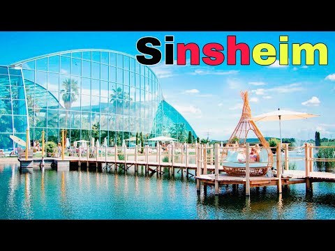 Sinsheim City Germany 🇩🇪 walking tour, 4k video