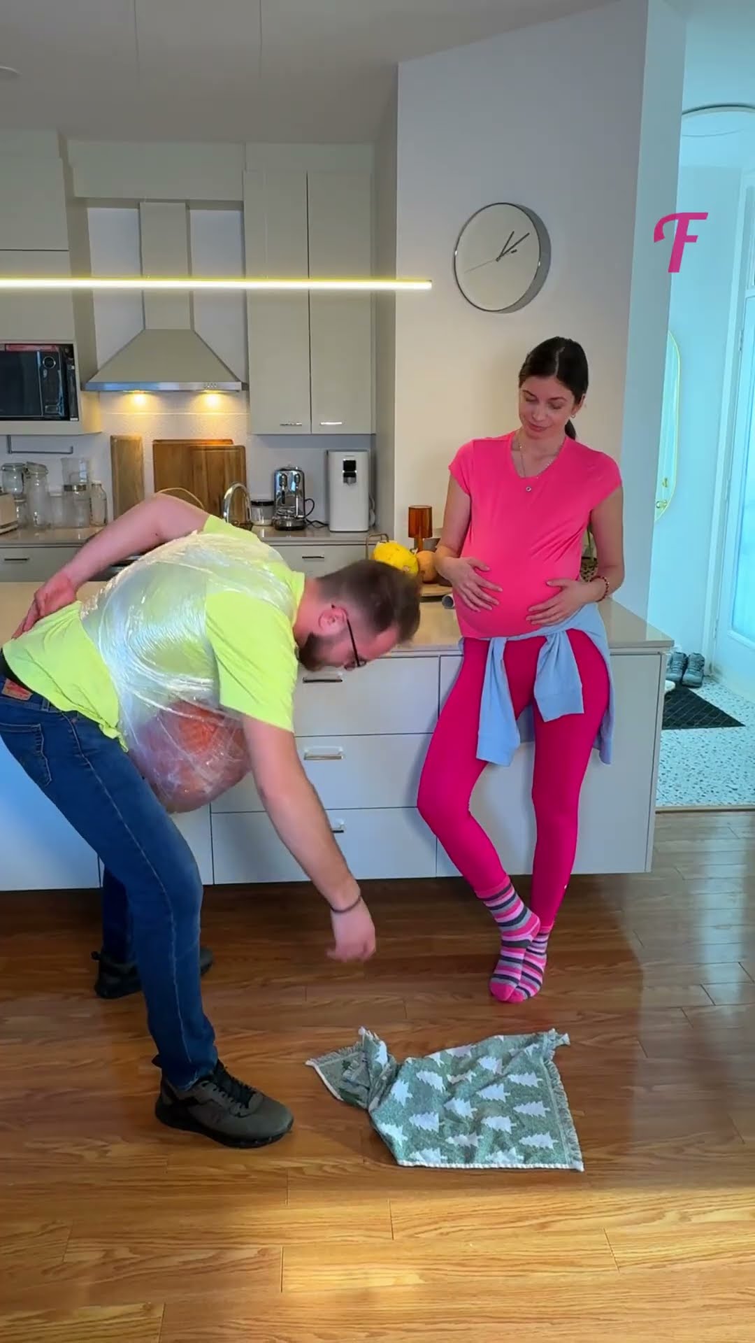 She Made Him Feel What It's Like to Be Pregnant #shorts