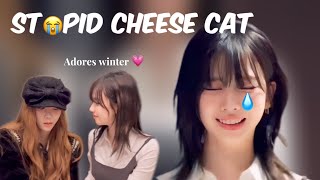 Karina stumbled seeing Winterโs beauty