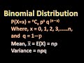 Binomial Distribution I Some Standard Distributions I Engineering Mathematics-3 I