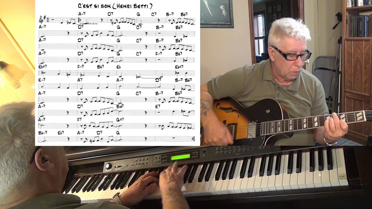 C'est si bon - guitar & piano jazz cover - Yvan Jacques - YouTube