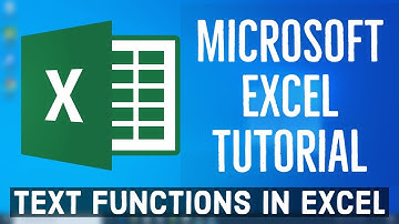 Microsoft Excel Tutorial - Text Functions in Excel | Excel TEXT Function - Formula and Examples