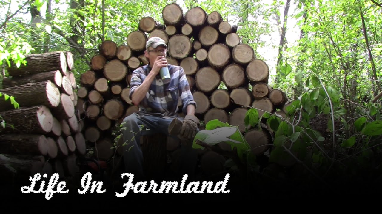 Helpful tips for splitting firewood by hand - YouTube