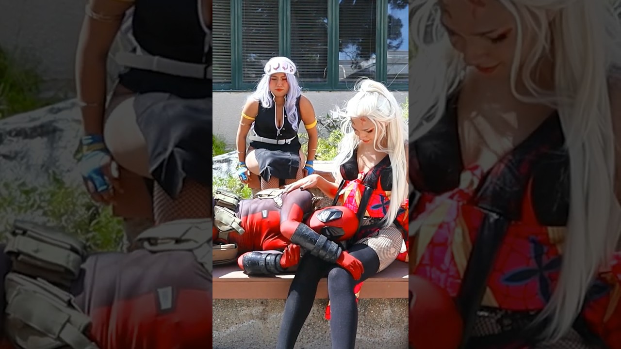 When Deadpool meets Daki... 🫡 #demonslayer #cosplay #anime