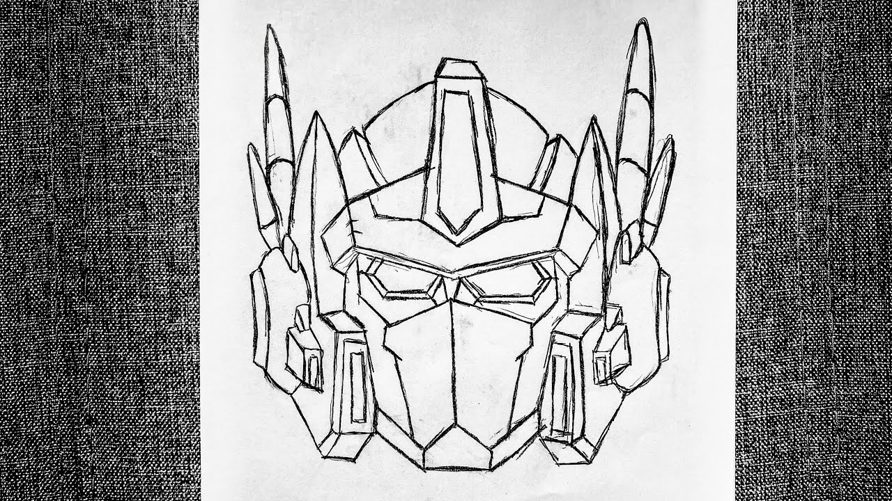 How to Draw Optimus Prime Transformers in Step by Step Drawing Lesson | How  to Draw Step by Step Drawing Tutorials