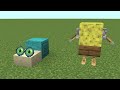 how to make spongebob and gary in minecraft