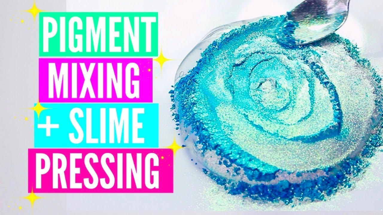 Pigment Slime Mixing + Slime Pressing// Slime Bubble Popping Satisfying  Slime ASMR Video Compilation 