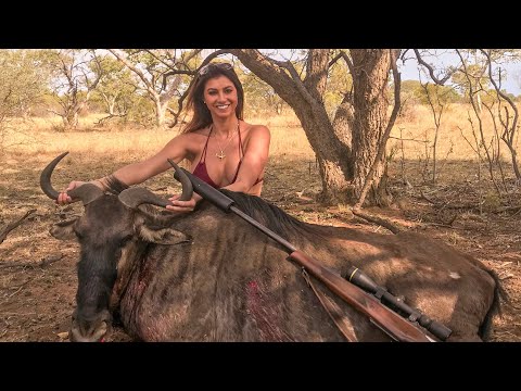 SHE went HUNTING in her Bikini out in SOUTH AFRICA !!