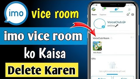 imo voice club delete kaise kare
