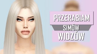 Od plastika do... | PRZERABIAM SIMÓW WIDZÓW | THE SIMS 4 CAS | KOSmo + CC/MODY