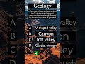 What type of valley, characterized by its distinctive U-shaped cross-section, is primarily formed by