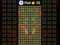 Find The Number 👉 25 #mindtest #quiz #facts #maths #find #gk #puzzle #brainchallenge