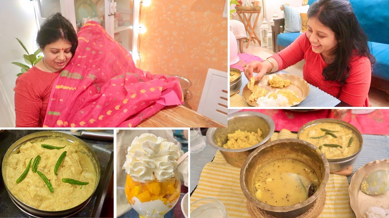 What A Beautiful Saree 🙂 I Made This Yummy 3 Recipe In 25 min Must Try Paneer Bhapa Recipe