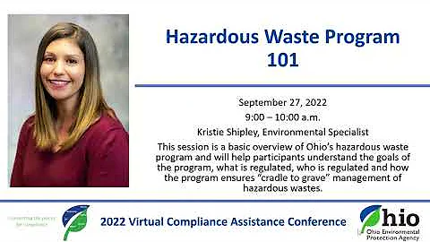 2022 VCAC - DERR 101: Hazardous Waste Program 101