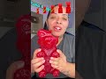 Sour family sour gummy bear challenge