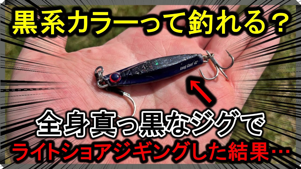 ルアーの非常識…フラッシングを失くした真っ黒ジグで青物は釣れると 