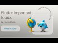 flutter important topics